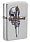 Зажигалка ZIPPO Sword Skull Desig с покрытием Brushed Chrome, латунь/сталь, серебристая, 38x13x57 мм_СЕРЕБРИСТЫЙ