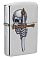 Зажигалка ZIPPO Sword Skull Desig с покрытием Brushed Chrome, латунь/сталь, серебристая, 38x13x57 мм small_img_1