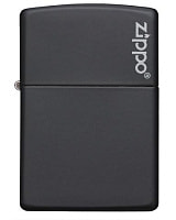 Зажигалка ZIPPO Classic с покрытием Black Matte, латунь/сталь, чёрная, матовая, 38x13x57 мм