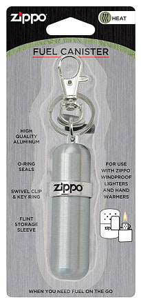 Баллончик для топлива ZIPPO, алюминий, серебристый