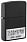 Зажигалка ZIPPO License Plate с покрытием Black Matte, латунь/сталь, черная, 38x13x57 мм_ЧЕРНЫЙ