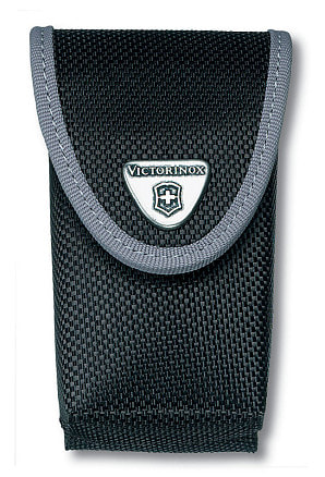 Чехол на ремень VICTORINOX для ножей 111 мм 4-6 уровней, с отделением под фонарь, нейлоновый, чёрный