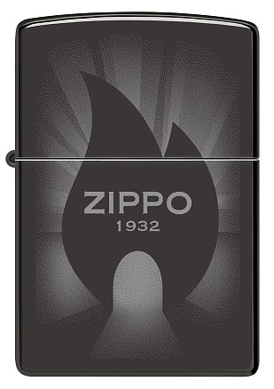 Зажигалка ZIPPO Radiant с покрытием High Polish Black, латунь/сталь, черная, глянцевая, 38x13x57 мм