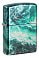 Зажигалка ZIPPO Rogue Wave с покрытием 540 Tumbled Chrome, латунь/сталь, бирюзовая, 38x13x57 мм small_img_1