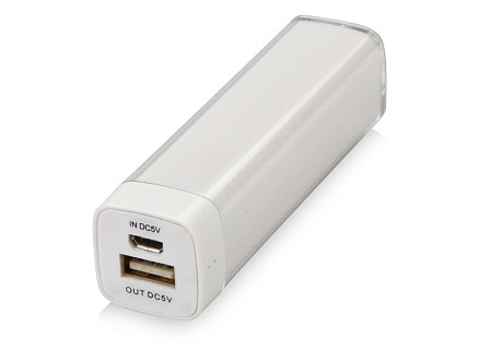 Портативное зарядное устройство Ангра, 2200 mAh, белый