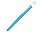 Ручка металлическая роллер Brush R GUM soft-touch с зеркальной гравировкой, голубой_ГОЛУБОЙ