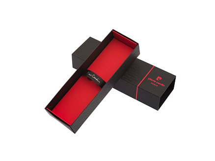 Ручка шариковая Pierre Cardin SLIM с поворотным механизмом, черный/серебро