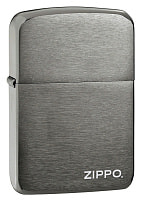 Зажигалка ZIPPO 1941 Replica ™ с покрытием Black Matte, латунь/сталь, чёрная, матовая, 38x13x57 мм