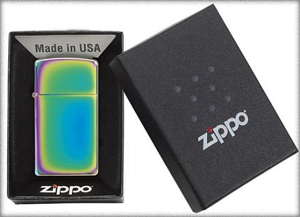 Зажигалка ZIPPO Slim® с покрытием Spectrum™, латунь/сталь, разно
