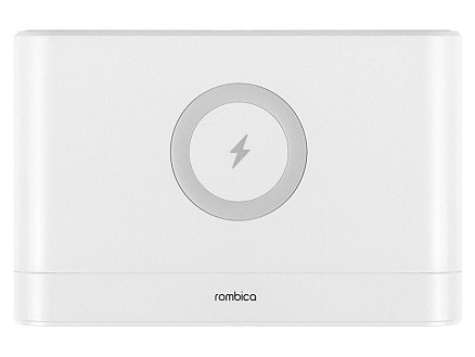 Часы с беспроводным зарядным устройством Rombica Timebox 1, белый