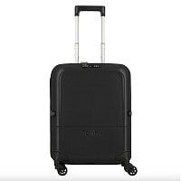 Чемодан складной Rollink FLEX LIGHT 55x40x20 см, 4 колеса, черный