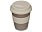Стакан с силиконовой крышкой Cafe, beige_СЕРО-КОРИЧНЕВЫЙ/БЕЖЕВЫЙ