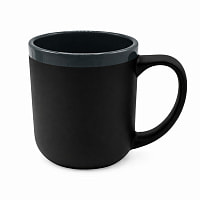 Кружка Barrel, софт-тач, чёрно-серая