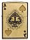 Зажигалка ZIPPO Ace of Skulls Design с покрытием 540 Tumbled Brass, латунь/сталь, золотистая, 38x13x57 мм small_img_2