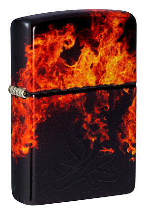 Зажигалка ZIPPO Fusion Inferno Design с покрытием 540 Tumbled Brass, латунь/сталь, разно