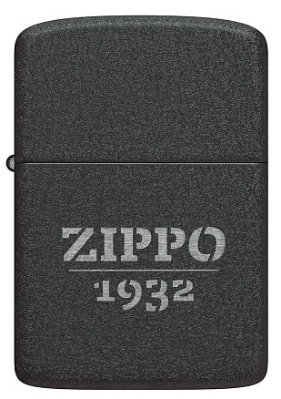 Зажигалка ZIPPO 1941 Replica™, с покрытием Black Crackle, черный, матовая, 38x13x57 мм