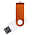Флеш накопитель USB 2.0 Twister Сolor Mix 16GB, пластик Софт Тач/металл, белый/оранжевый_белый
