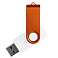 Флеш накопитель USB 2.0 Twister Сolor Mix 16GB, пластик Софт Тач/металл, белый/оранжевый small_img_1