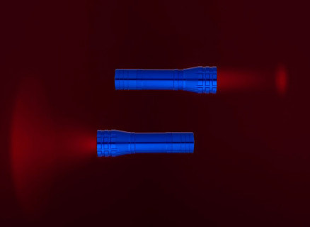 Фонарик с фокусировкой луча Beaming, синий
