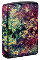Зажигалка ZIPPO Galaxy Skull с покрытием 540 Tumbled Brass, латунь/сталь, разно