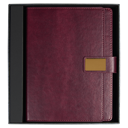 Ежедневник Alfa Brandy Business Edition B5 бордовый, в подарочной коробке
