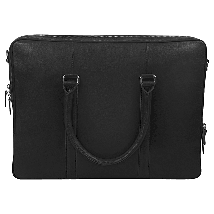 Портфель для ноутбука Vancouver Leather из натуральной кожи, черный