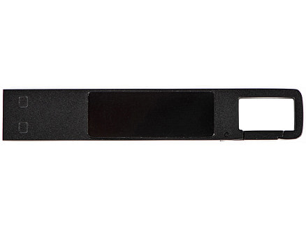 USB 2.0- флешка на 32 Гб c подсветкой логотипа Hook LED, темно-серый, синяя подсветка
