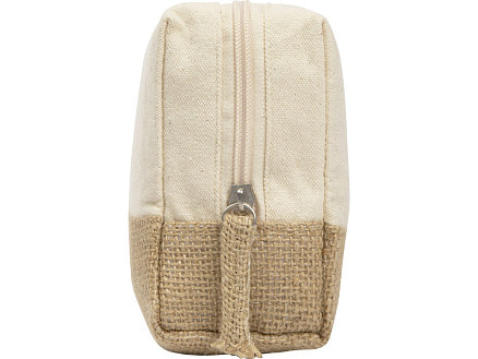 Косметичка Jute с ручкой из хлопка и джута, натуральный