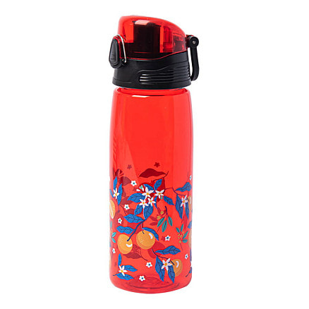 Бутылка для воды FLASK, 800 мл; 25,2х7,7см, красный, пластик