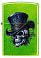 Зажигалка ZIPPO Steampunk Skeleton с покрытием Lurid™, латунь/сталь, зеленая, глянцевая, 38x13x57 мм small_img_2