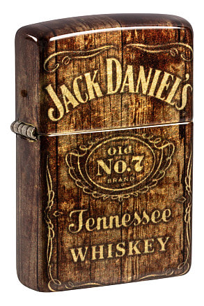 Зажигалка ZIPPO Jack Daniel's с покрытием 540 Tumbled Brass, латунь/сталь, разно