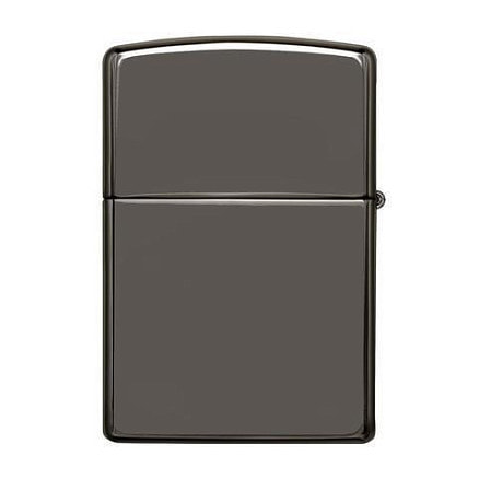 Зажигалка ZIPPO Classic с покрытием Black Ice®, латунь/сталь, чёрная, глянцевая, 38x13x57 мм