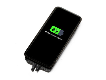 Портативное беспроводное зарядное устройство Octopus Air, 5000 mAh, черный