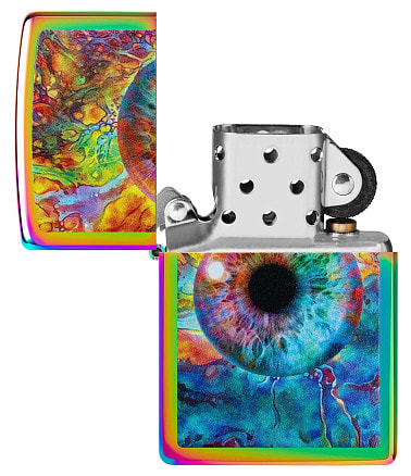 Зажигалка ZIPPO Spacey Eye с покрытием Multi Color, латунь/сталь, разно