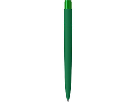 Шариковая ручка RECYCLED PET PEN PRO K transparent GUM soft-touch, зеленый