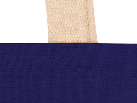 Сумка для шопинга Steady из хлопка с парусиновыми ручками, 260 г/м2, синий (P)