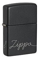 Зажигалка ZIPPO Classic с покрытием Black Matte, латунь/сталь, черная, матовая, 38x13x57 мм