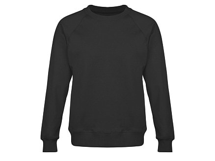 Свитшот оверсайз с рукавом реглан Belgrade, унисекс, черный