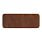 Шеврон Rectangle Smooth Leather размер 75*29 мм, коричневый, со скругленными углами_КОРИЧНЕВЫЙ