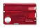 Швейцарская карточка VICTORINOX SwissCard Nailcare, 13 функций, полупрозрачная красная small_img_2