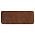 Шеврон Rectangle Smooth Leather размер 50*20 мм, коричневый, со скругленными углами_коричневый