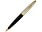 Шариковая ручка Waterman Carene De Luxe, цвет: Black/Silver, стержень: Mblue_ЧЕРНЫЙ, СЕРЕБРИСТЫЙ. ЗОЛОТСТЫЙ