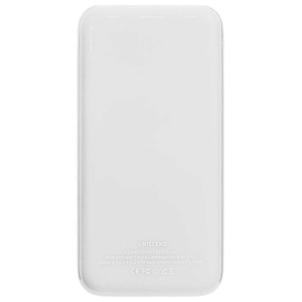 Внешний аккумулятор Uniscend All Day Compact 10000 мAч, белый