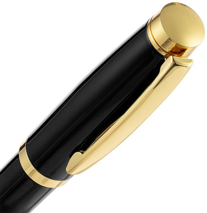 Ручка шариковая Letra Gold, глянцевая, черная