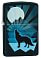 Зажигалка ZIPPO Wolf and Moon с покрытием Black Matte, латунь/сталь, чёрная, матовая, 38x13x57 мм small_img_1