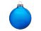 Стеклянный елочный шар Christmas bauble, синий прозрачный, с серебристым колпачком в черной коробке small_img_1