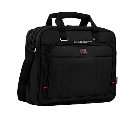 Портфель для ноутбука 16'' WENGER, черный, полиэстер / ПВХ, 41 x 15 x 34 см, 12 л