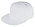 Бейсболка Snapback с прямым козырьком, белая_белая