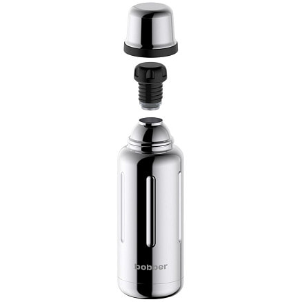 Термос Flask 1000, вакуумный, стальной зеркальный