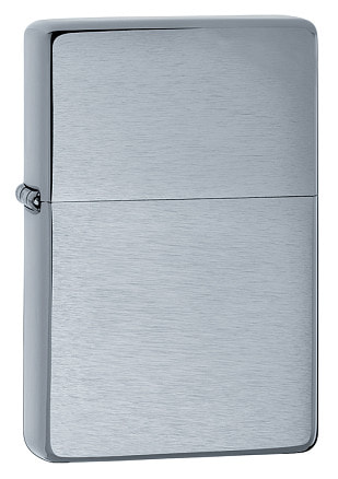 Зажигалка ZIPPO Vintage™ Series 1937, с покрытием Brushed Chrome, серебристая, 38x13x57 мм